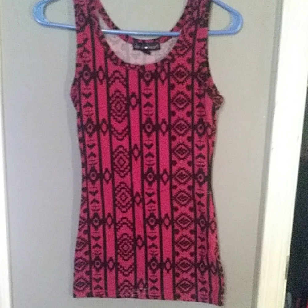 Black and red tank